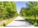 Walking trail lined with lush green trees and vegetation at 110 Bowen Sw Cir, Atlanta, GA 30315