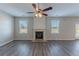 Living room with fireplace and lots of natural light at 7336 Toccoa Cir, Union City, GA 30291