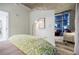 Bright bedroom with a view of the living room at 250 Pharr Ne Rd # 602, Atlanta, GA 30305