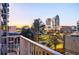 City skyline view from a condo balcony at 250 Pharr Ne Rd # 602, Atlanta, GA 30305