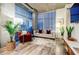 Living area featuring a plush sofa and large windows at 250 Pharr Ne Rd # 602, Atlanta, GA 30305