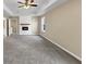 Living room with fireplace and carpet flooring at 116 Carriage Oak Dr, Villa Rica, GA 30180