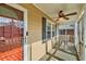 Front porch with ceiling fan and seating area at 461 Trabert Nw Ave, Atlanta, GA 30309