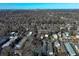 Aerial view of neighborhood and city skyline at 991 Greenwood Ne Ave, Atlanta, GA 30306