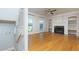 Spacious living room with hardwood floors and fireplace at 991 Greenwood Ne Ave, Atlanta, GA 30306