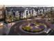 Modern community with roundabout and landscaping at 2034 Juliette Ave, Alpharetta, GA 30009