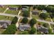 Aerial view of neighborhood with houses and roads at 114 Tracy Ln, Mcdonough, GA 30253