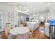 Bright breakfast nook with round table and chairs, view into kitchen at 3998 St Georges Ct, Duluth, GA 30096