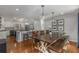 Kitchen with an island and a large dining table at 820 Oak Ter, Norcross, GA 30071