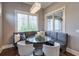 Breakfast nook with built-in banquette seating and a glass-top table at 2465 Henderson Rd, Tucker, GA 30084