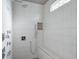 Spa-like shower with multiple shower heads and built-in bench at 2465 Henderson Rd, Tucker, GA 30084