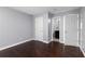 Bright bedroom with hardwood floors and an ensuite bathroom at 1598 Blue Spruce Ln, Conyers, GA 30012