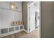 Built-in bench with cubbies and view into kitchen at 165 Poppy St, Mcdonough, GA 30253