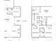 Two-story home floor plan, 3 bedrooms, kitchen, and courtyard at 29 Hydrangea Unit 72 Way, Auburn, GA 30011