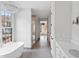 Luxurious bathroom with soaking tub and walk-in shower at 92 Sheridan Dr, Atlanta, GA 30305