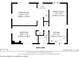 One-story house floor plan; three bedrooms, one bath at 2210 Lisa Se Dr, Marietta, GA 30067