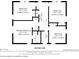 Two-story house floor plan; four bedrooms, two baths at 2210 Lisa Se Dr, Marietta, GA 30067