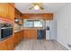 Bright kitchen with wood cabinets, granite countertops, and stainless steel appliances at 2210 Lisa Se Dr, Marietta, GA 30067