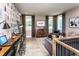 Versatile bonus room with built-in workspace and seating area at 715 Crossroad Ct, Powder Springs, GA 30127