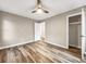 Spacious bedroom with ceiling fan and ample closet space at 2068 Verbena Nw St, Atlanta, GA 30314