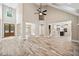 Grand foyer with high ceilings and beautiful wood-framed glass doors, offering a welcoming entry at 220 Autumn Brook Dr, Canton, GA 30115