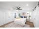 Bright bedroom with hardwood floors and barn door at 1043 Smith Sw St, Atlanta, GA 30310