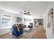 Spacious living room with hardwood floors, and a view to the kitchen at 1043 Smith Sw St, Atlanta, GA 30310