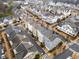 Aerial view of townhomes in a residential community at 228 Dawson Dr, Woodstock, GA 30188