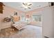 Charming bedroom with light pink walls and carpeted floors at 228 Dawson Dr, Woodstock, GA 30188