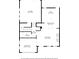 One-story house floor plan with dimensions at 228 Dawson Dr, Woodstock, GA 30188