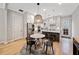 Modern kitchen with stainless steel appliances and white shaker cabinets at 228 Dawson Dr, Woodstock, GA 30188
