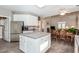 Spacious kitchen featuring an island, stainless steel appliances, and ample cabinetry at 510 Park Creek Rdg, Alpharetta, GA 30005