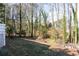 Wooded backyard with a partially sunny, grassy area at 5823 Button Gwinnett Pl, Norcross, GA 30093