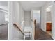 Upstairs hall with carpet and neutral walls at 216 Parc View Ln, Woodstock, GA 30188