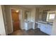 Bathroom with double sinks, garden tub and separate shower at 2499 Tolliver Dr, Ellenwood, GA 30294