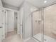 This is a bathroom with a walk-in shower at 2476 Bayberry St, Acworth, GA 30101