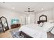 Main bedroom with ensuite bathroom and stylish decor at 4169 Wood Fern Ln, Buford, GA 30519