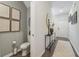 Stylish powder room with decorative accents and a sleek design at 2280 Jamin Bnd # 17, Lithonia, GA 30058