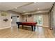 Basement recreation area with pool table at 5032 Hickory Hills Dr, Woodstock, GA 30188