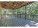 Large deck overlooking a wooded area at 5032 Hickory Hills Dr, Woodstock, GA 30188