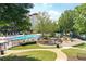 Community pool with playground and clubhouse at 5032 Hickory Hills Dr, Woodstock, GA 30188