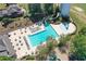 Resort-style pool with water slide and lounge chairs at 5032 Hickory Hills Dr, Woodstock, GA 30188