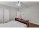 Bedroom with wood flooring and a ceiling fan at 588 Myrtle Trace Ln, Suwanee, GA 30024