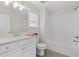 Clean bathroom, featuring a bathtub and vanity with white cabinets at 969 Rittenhouse Way, Atlanta, GA 30316