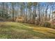 Large backyard with a custom-built treehouse at 1362 Meadow Creek Nw Way, Acworth, GA 30102