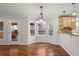 Bright breakfast nook with beautiful view of the backyard through the bay window at 1362 Meadow Creek Nw Way, Acworth, GA 30102