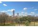 Stunning aerial view showcasing city skyline and lush park at 337 Pine Ne St # A, Atlanta, GA 30308