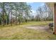 Large backyard with patio and mature trees at 3496 Wesley Chapel Rd, Decatur, GA 30034