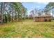 Spacious backyard with mature trees and expansive grassy area at 3496 Wesley Chapel Rd, Decatur, GA 30034