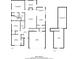 Two-story home floor plan, 1848 sq ft, includes 3 bedrooms, 2.5 baths, and a garage at 1708 Queen Victoria Ct, Locust Grove, GA 30248